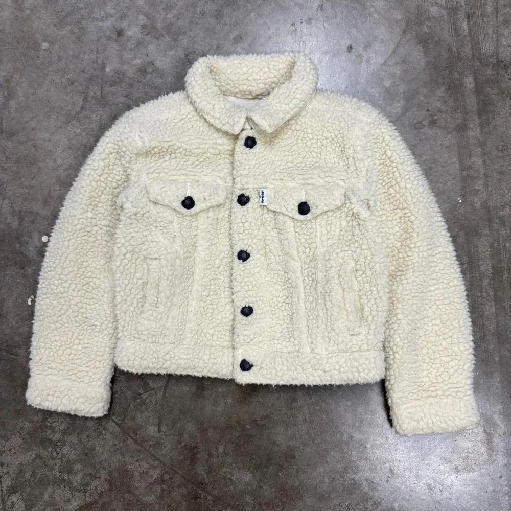 Levi's Kids‎ White Sherpa Trucker Jacket Size 3T